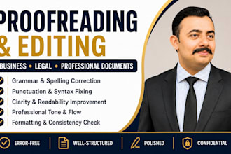 proofread your business, legal and academic documents
