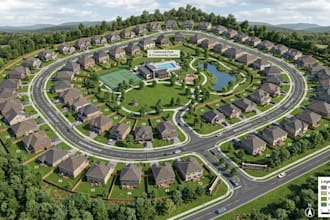 do subdivision plan, site plan, plot plan, zoning plan, master plan, vector map