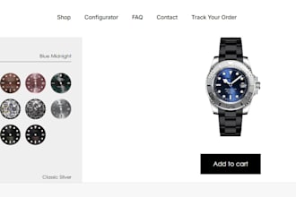integrate kickflip customizer for watches on shopify