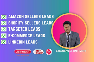 provide shopify and amazon ecommerce leads to all brand