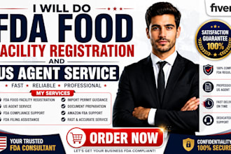 do fda food facility registration and US agent service