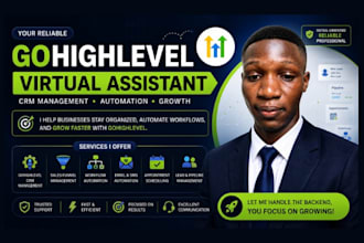 be your gohighlevel virtual assistant and CRM manager