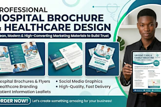 design a professional hospital brochure healthcare brochure design
