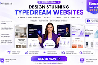 design interior ai automation speaker coupon digital downloads typedream website
