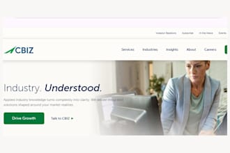 create an accounting, bookkeeping, tax preparation, payroll, and CPA services