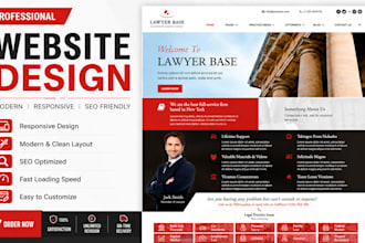 design a professional law firm or lawyer wordpress website