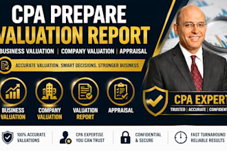 cpa prepare valuation report, business valuation, company valuation, appraisal