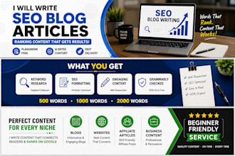 write SEO optimized blog articles