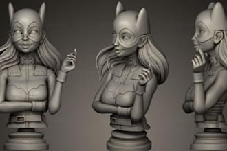 sculpt printable 3d model,anime model,3d figures, stl file,fix sculpt for print