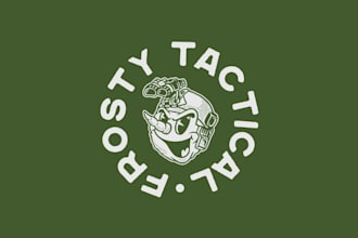 design modern and bold military tactics logo