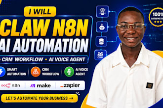 claw n8n ai automation n8n ai agent crm workflow ai voice agent