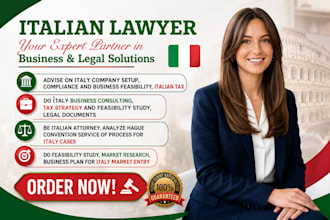 do italy business consulting, tax strategy, feasibility study, legal documents
