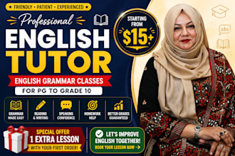 be online english grammar , phonics teacher