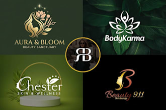 do professional cosmetics makeup hair beauty salon spa logo branding
