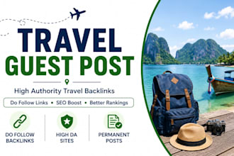 build travel backlinks on high da travel websites