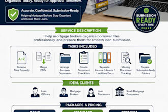 organize and review US mortgage loan documents