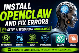 install openclaw ai fix openclaw errors setup ai workflow using claude ai n8n