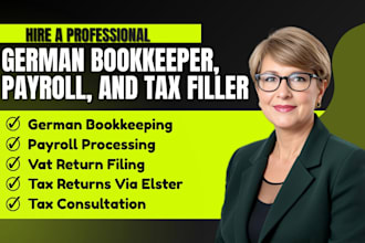 handle german bookkeeping payroll vat and tax returns via elster