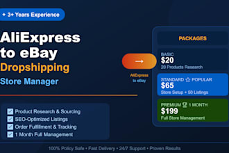 manage your complete ebay aliexpress dropshipping store
