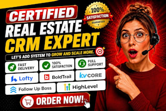 set up real estate crm lofty crm, boldtrail, kvcore, follow up boss, gohighlevel