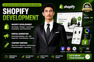 build, design, or redesign your shopify store professionally