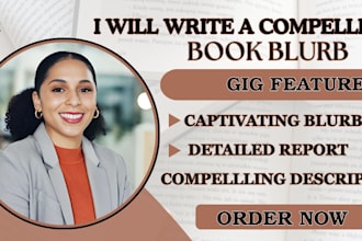 write and edit a book blurb that converts readers to buyers