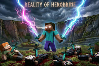 develop a custom minecraft and other games 3d thumbnail