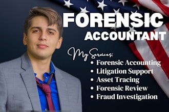 perform forensic accounting, audit forensic report, fraud investigation as CPA