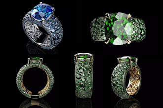 3d jewelry cad design for 3d printing 3d casting 3d necklace 3d ring 3d bracelet