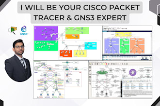 be your cisco packet tracer and gns3 expert