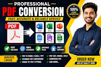 do PDF to word, handwriting to word, pdf to excel