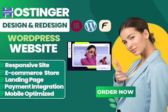 hostinger website design, redesign bluehost horizon  hostinger wordpress website