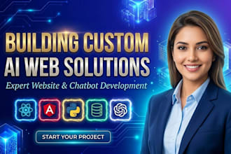 build a full stack ai web application ,ai website