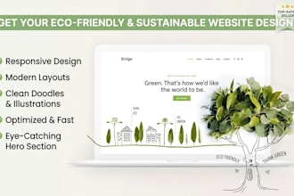 create an environmental ngo and non profit website design