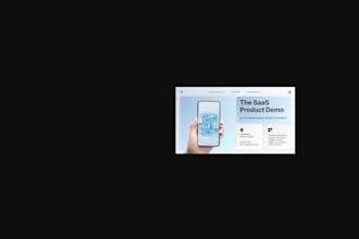 design a clean and modern saas product presentation