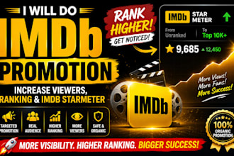 do imdb promotion increase viewers, ranking imdb starmeter movie promotion