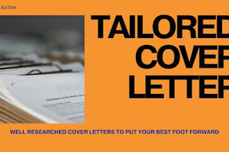 write tailored, optimized cover letters