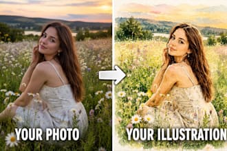 transform your photo into a stunning illustrated artwork using ai technology
