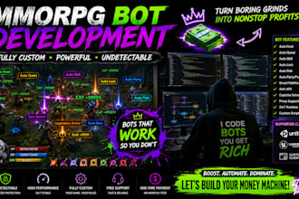 develop advanced game automation and anti cheat systems for mmos