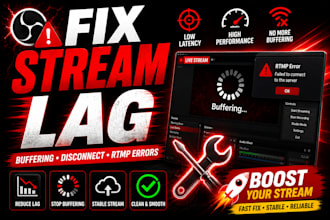 fix obs streaming lag buffering and rtmp server issues