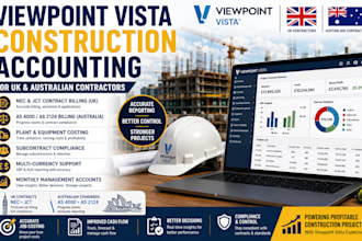 do viewpoint vista construction accounting for UK and australian construction