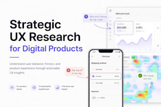 help you validate your digital product with UX research