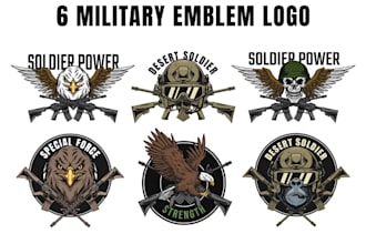 design clean military badge, patch, round sticker