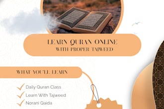 teach quran with proper tajweed to kids and beginners