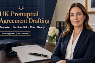draft your bespoke UK prenuptial or civil partnership agreement