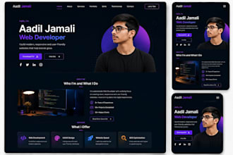 design and develop a portfolio website