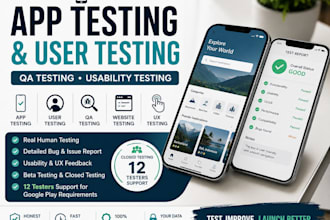 do app testing user testing and usability QA testing with detailed feedback