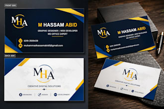 design your custom double side business card   visiting card
