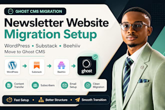 migrate wordpress substack beehiiv newsleter to ghost cms