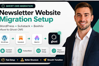 migrate wordpress substack beehiiv newsleter to ghost cms
